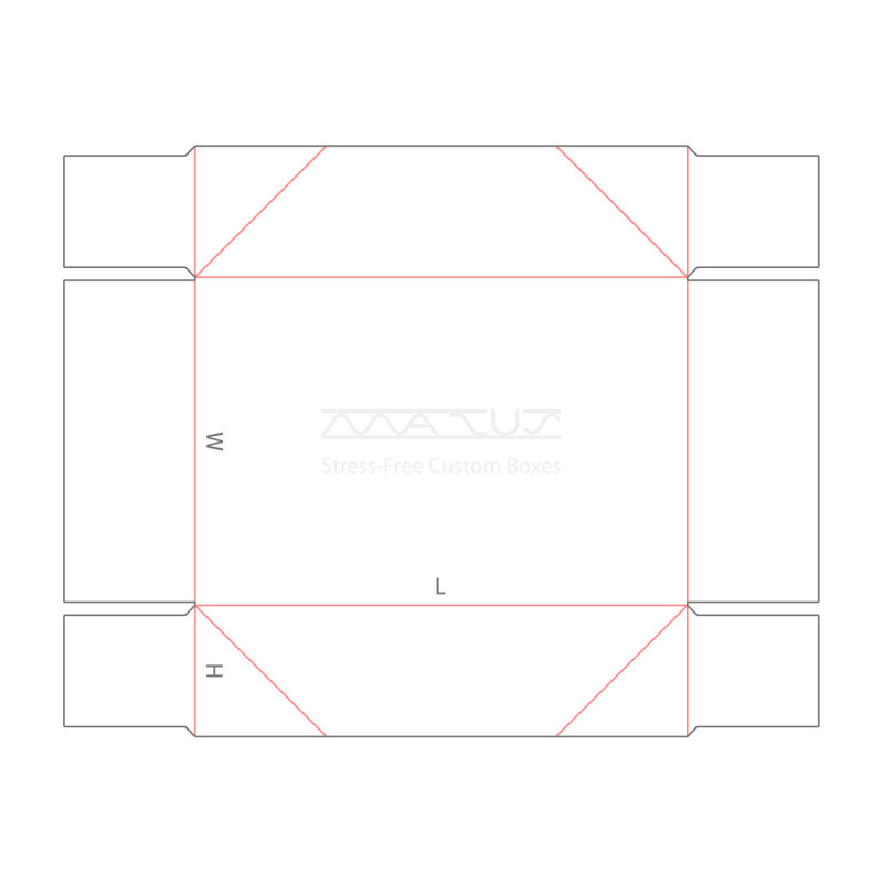 B40.22.00.00 Style A Infold Tray, 4 Point Glued Style A
