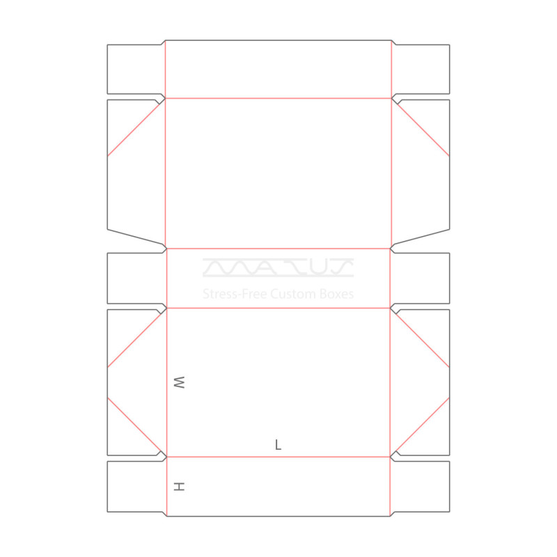 B40.22.00.61 6 Point Glued Tray With Hinged Lid