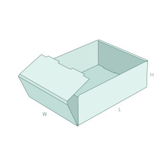 FEFCO 0422 Лоток из гофрокартона с 3D-превью | MAZUS