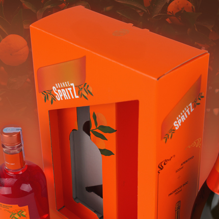 Lainepapist kingituspakend jookidele koos sisetükiga